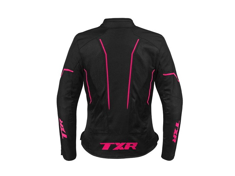 Dámská bunda na motorku TXR Aero černo-růžová