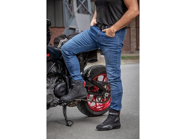 Jeansy na motorku TXR Sonic světle modré