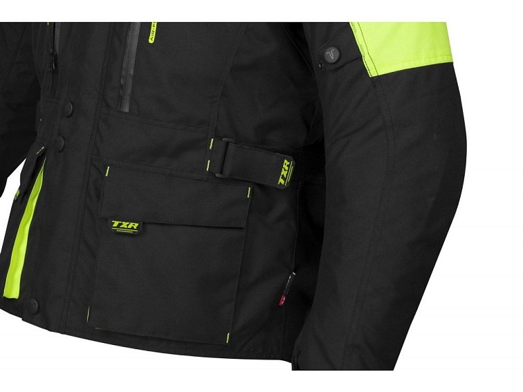 Bunda na motorku TXR Visper černo-fluo žlutá