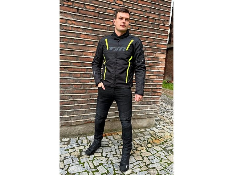 Bunda na motorku TXR Gunner černo-fluo žlutá