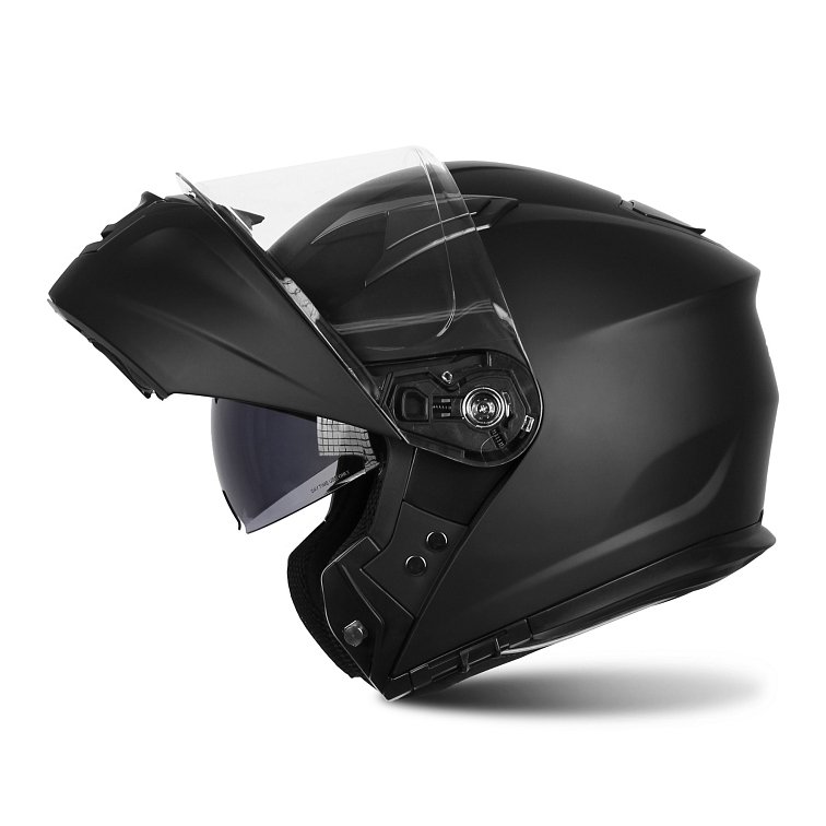 Výklopná přilba na motorku TXR Rival černá matná