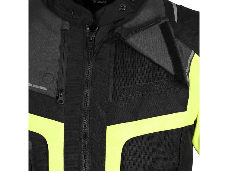 Bunda na motorku TXR Tracer černo-šedo-fluo žlutá
