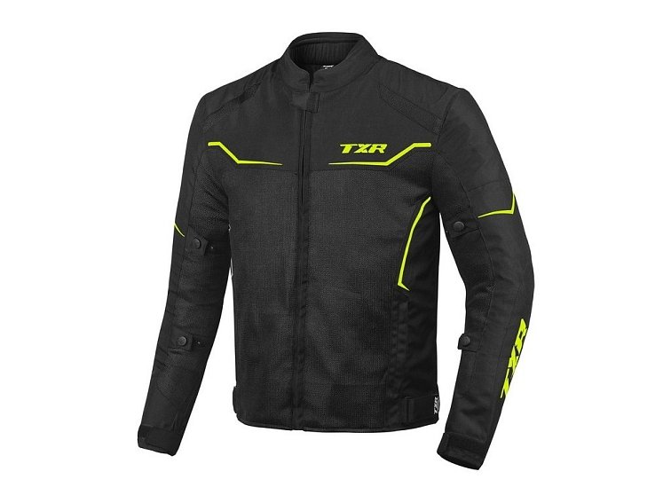 Bunda na motorku TXR Aero černo-fluo žlutá
