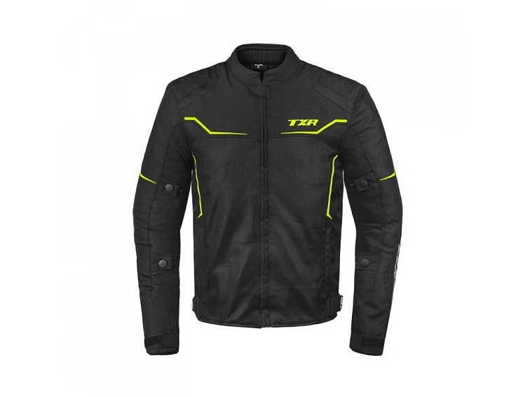 Bunda na motorku TXR Aero černo-fluo žlutá