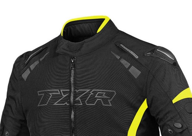 Moto bunda TXR Akira černo-fluo žlutá