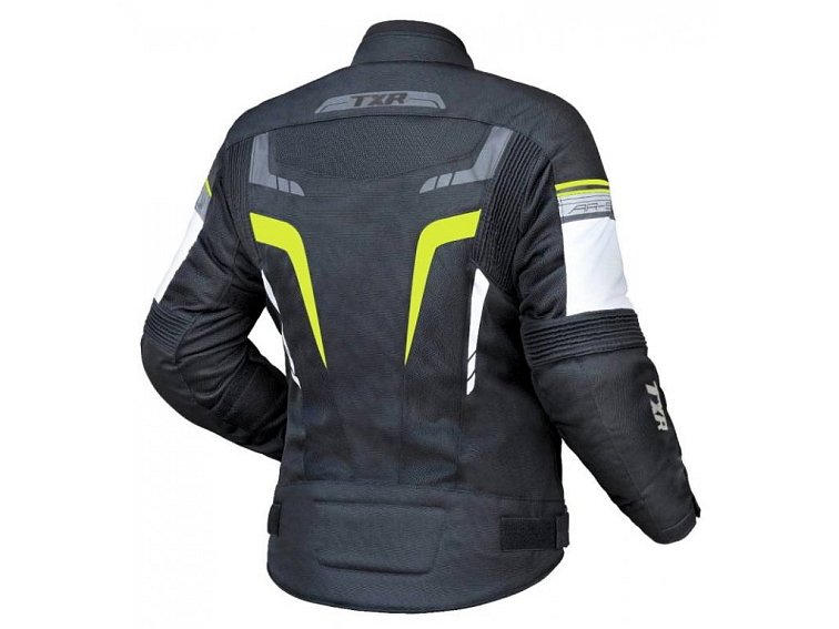 Dámská bunda na motorku TXR Alpine černo-fluo žlutá