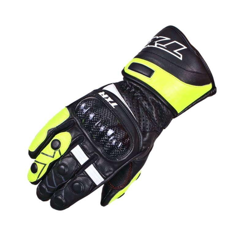 Rukavice na motorku TXR Gunner černo-fluo žluté