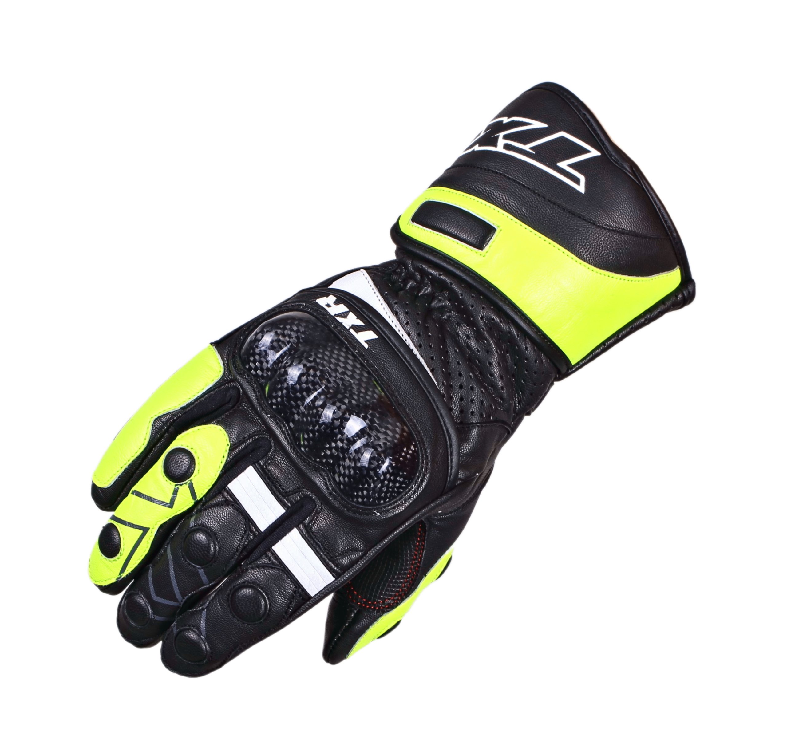 Rukavice na motorku TXR Gunner černo-fluo žluté