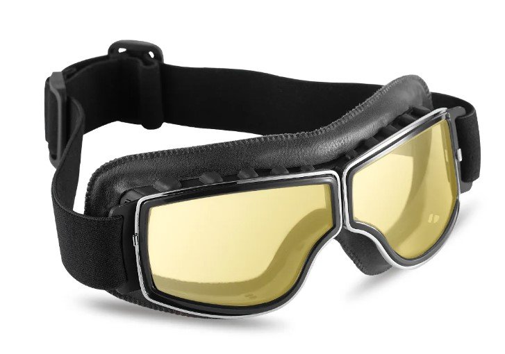 Stylové brýle TXR retro černé se žlutým plexi