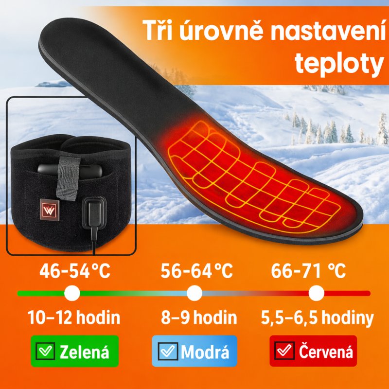 Vyhřívané vložky do bot TXR – foto 3