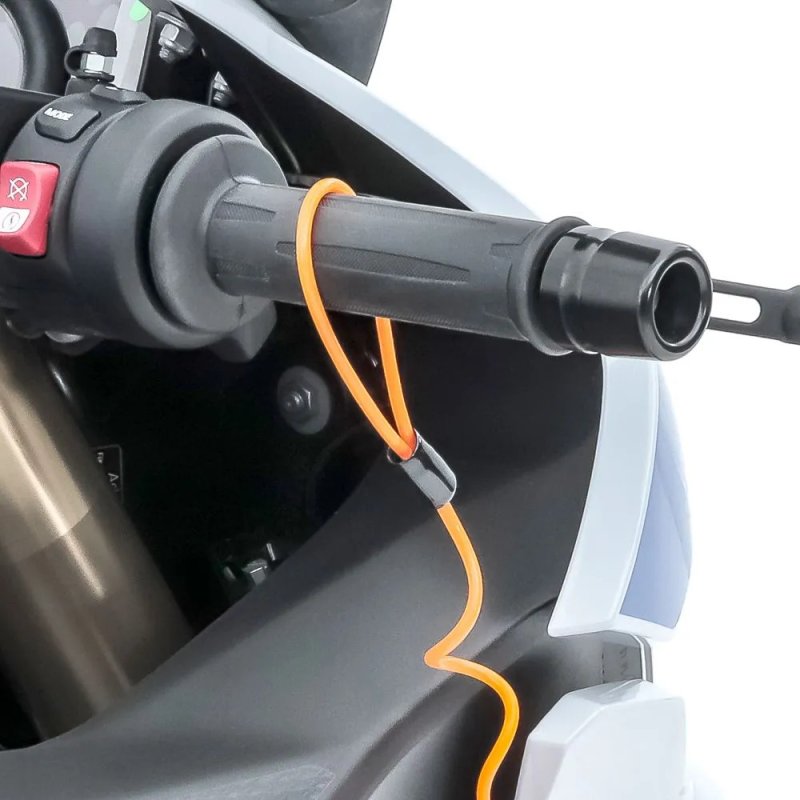 Zámek na motorku s alarmem 110db TXR černý – foto 3