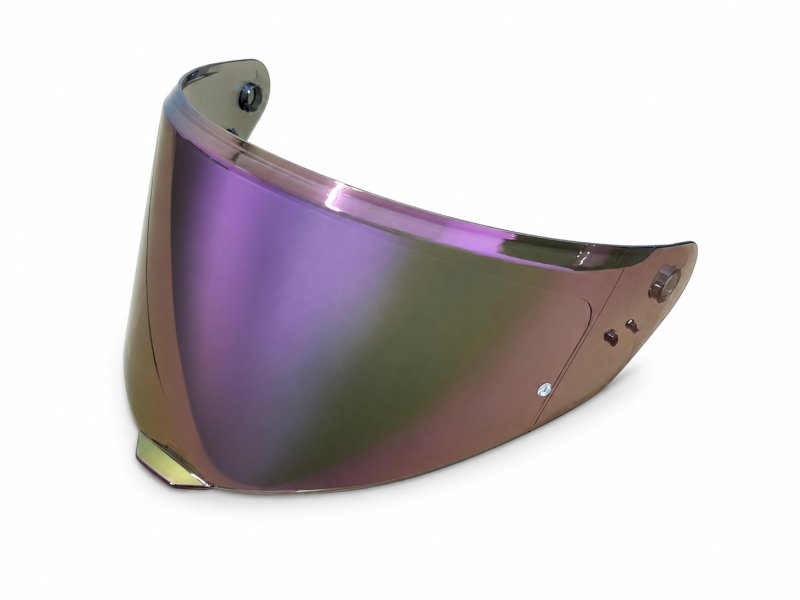 Zrcadlové fialové plexi pro přilby TXR Raptor s přípravou pro Pinlock