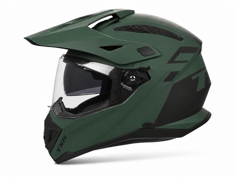 Enduro přilba TXR Explorer khaki matná – foto 2
