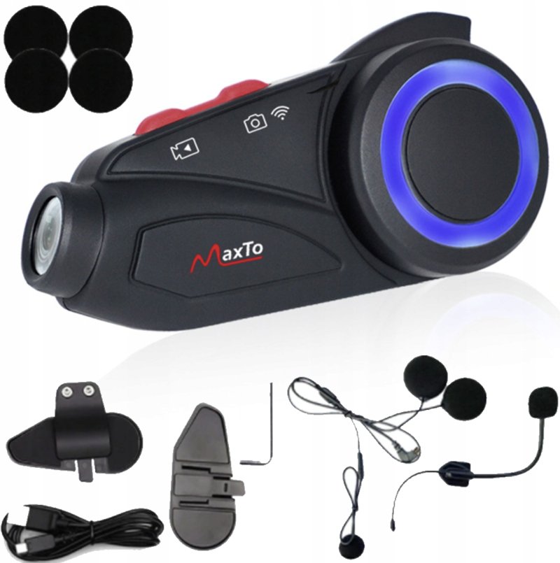 Bluetooth Intercom MaxTo M3S s 2K kamerou SONY – foto 4