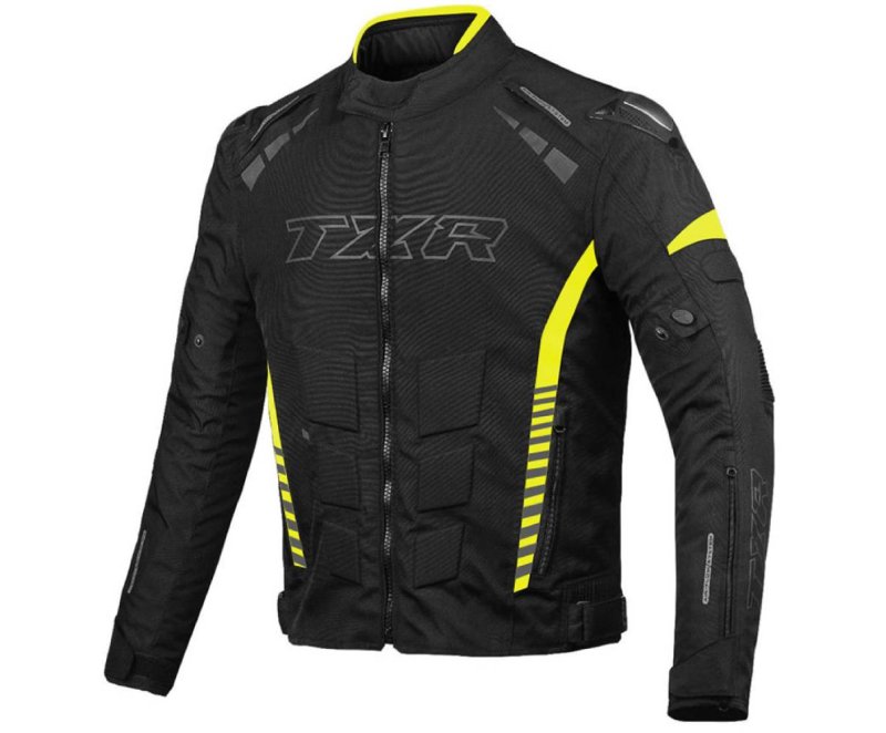 Bunda na motorku TXR Akira černo-fluo žlutá