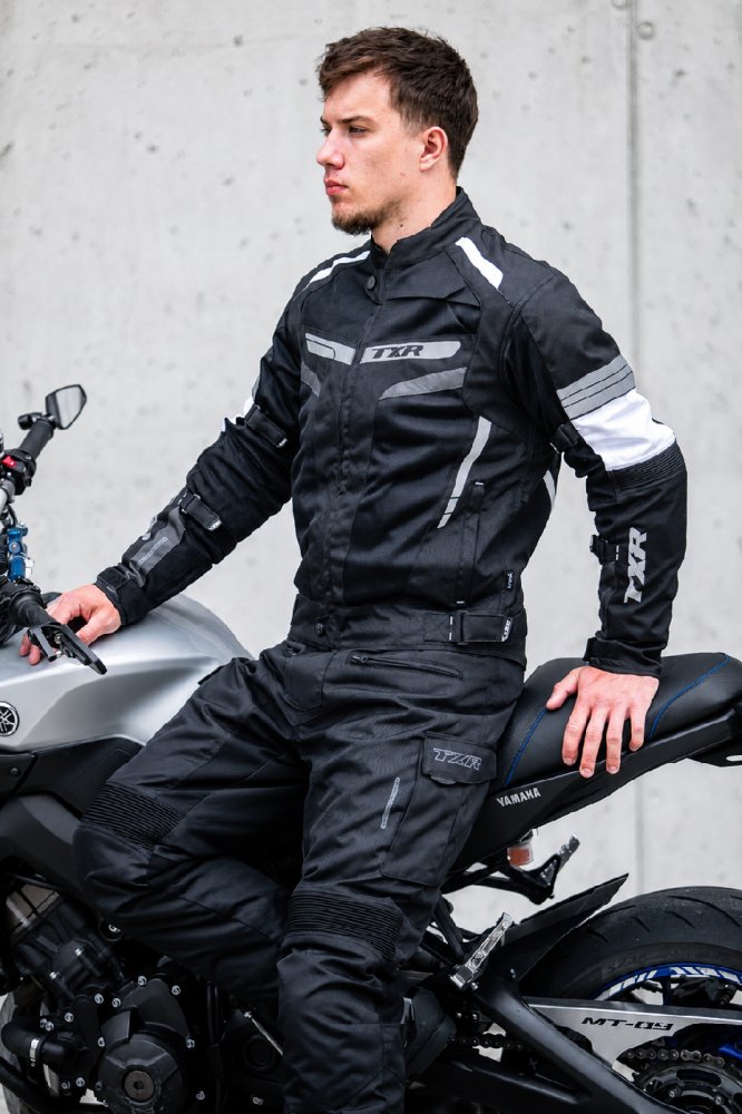 Bunda na motorku TXR Alpine černo-bílo-šedá – foto 3