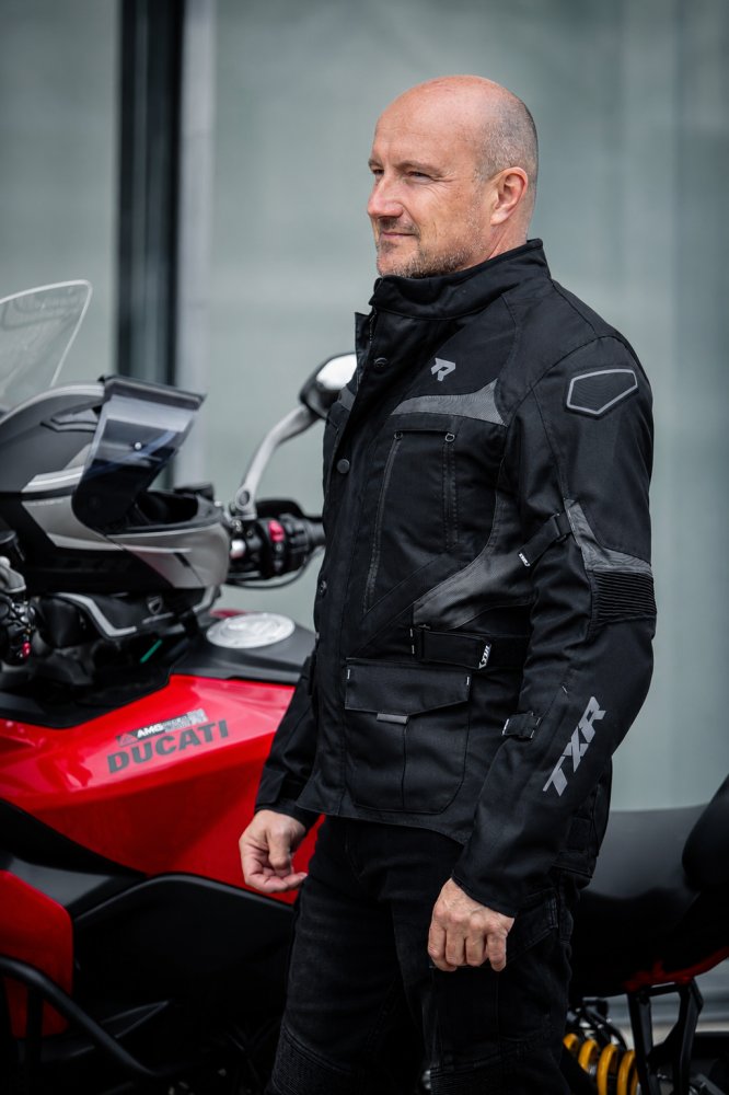 Bunda na motorku TXR Compass černo-šedá – foto 7