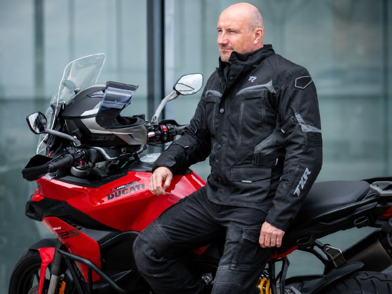 Bunda na motorku TXR Compass černo-šedá – foto 11
