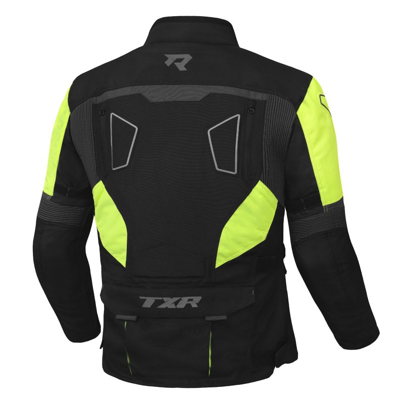 Bunda na motorku TXR Compass černo-šedo-fluo žlutá – foto 2