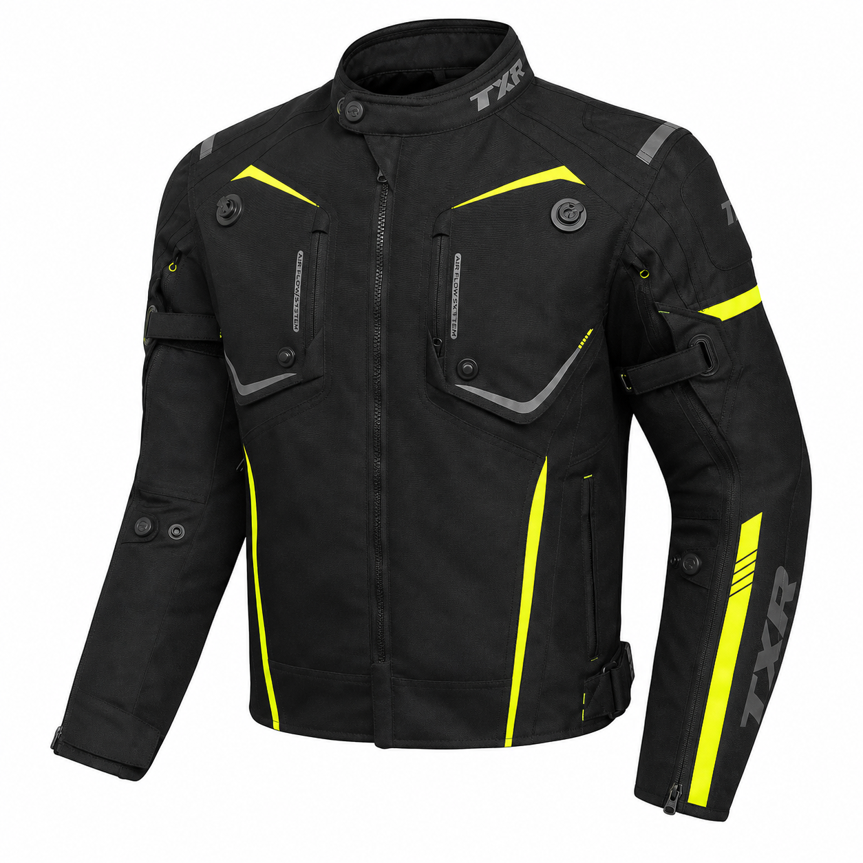 Bunda na motorku TXR Spike 2 černo-fluo-žlutá