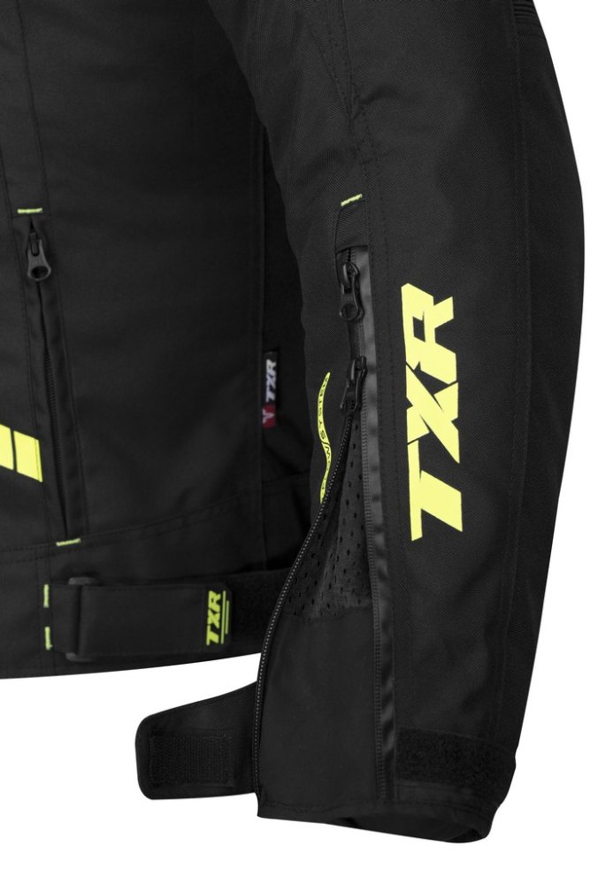 Bunda na motorku TXR Spike černo-fluo žlutá – foto 4