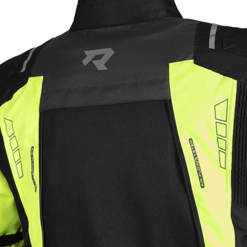 Bunda na motorku TXR Tracer černo-šedo-fluo žlutá – foto 4