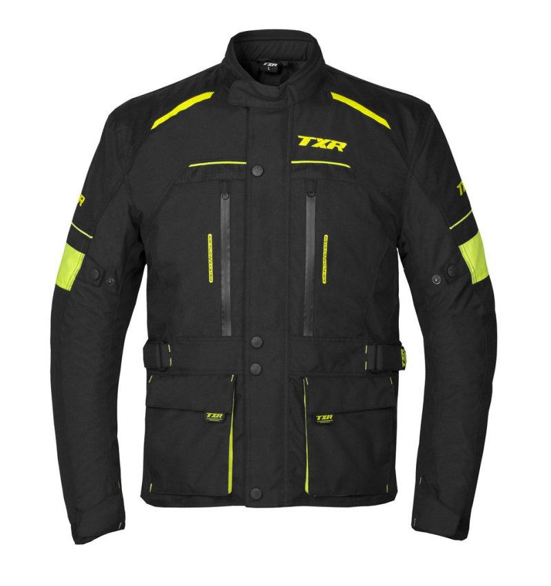 Bunda na motorku TXR Visper černo-fluo žlutá – foto 2
