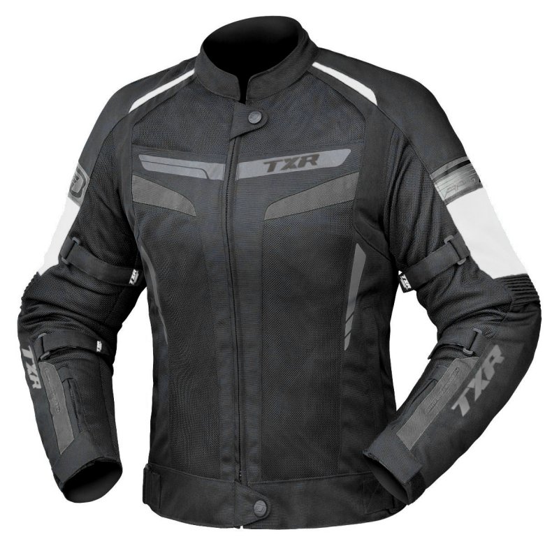 Dámská bunda na motorku TXR Alpine černo-bílo-šedá