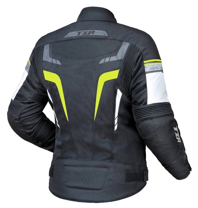 Dámská bunda na motorku TXR Alpine černo-fluo žlutá – foto 2