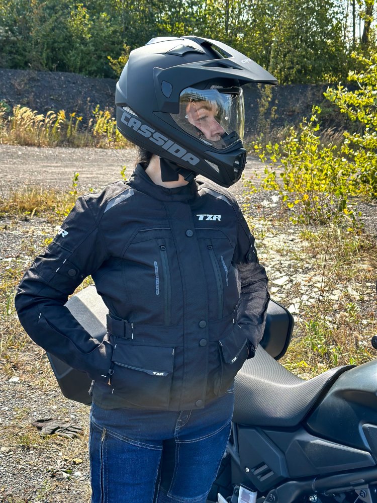 Dámská bunda na motorku TXR Visper černá – foto 4