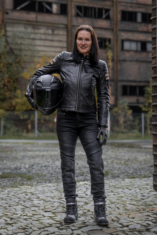 Dámské jeansy na motorku TXR Vector černé – foto 3