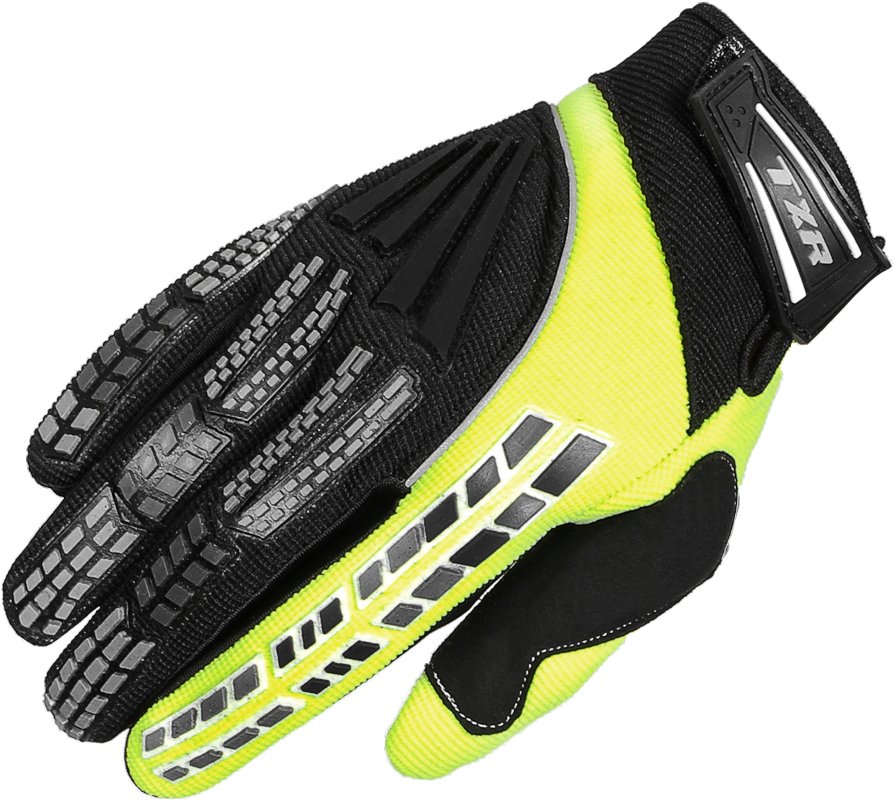 Dětské rukavice na motorku TXR Rush černo-fluo žluté