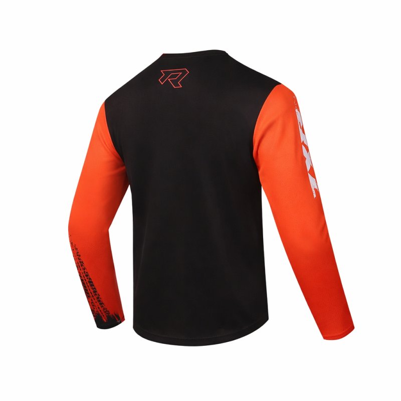 Dětský motokrosový dres TXR Pulse černo-oranžový – foto 2
