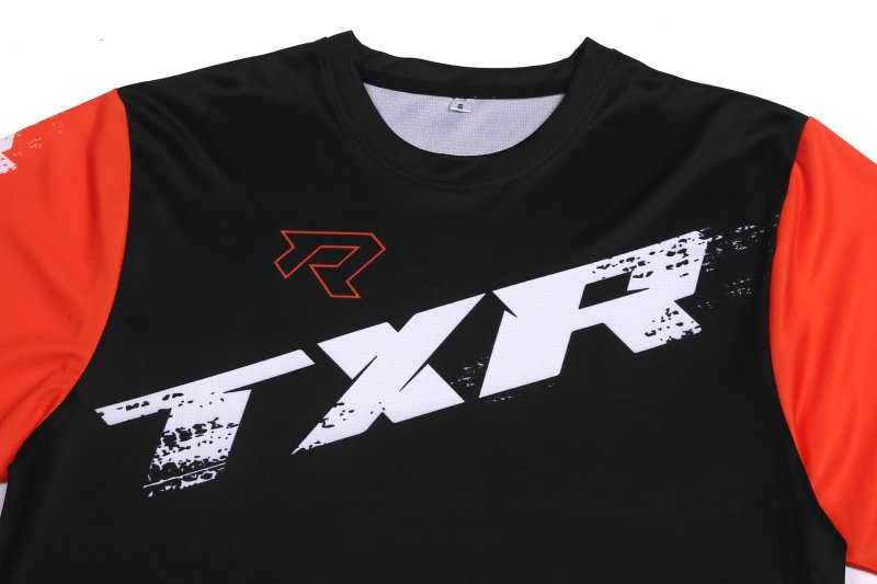 Dětský motokrosový dres TXR Pulse černo-oranžový – foto 4