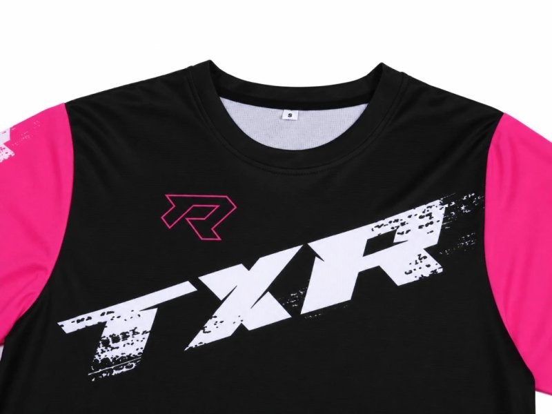 Dětský motokrosový dres TXR Pulse černo-růžový – foto 4