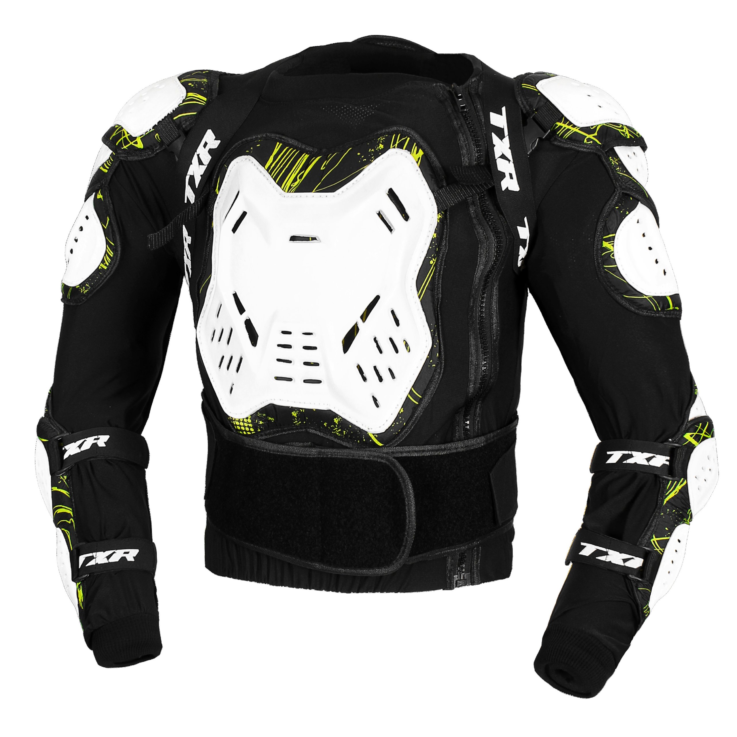 Chránič těla TXR Armor černo-bílo-fluo žlutý