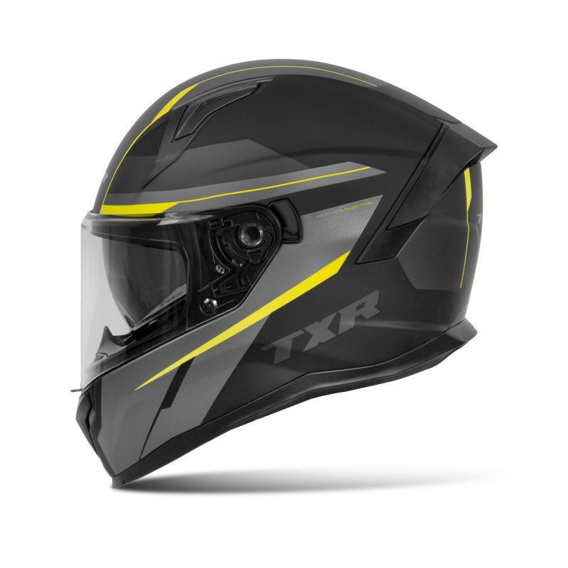 Integrální helma na motorku TXR Raptor černo-šedo-fluo žlutá – foto 2