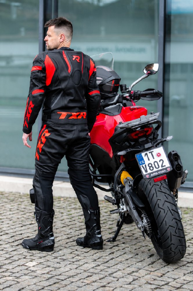 Kombinéza na motorku TXR GP1 černo-červená – foto 16
