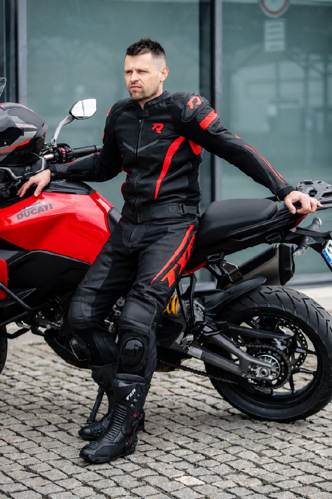 Kombinéza na motorku TXR GP1 černo-červená – foto 14
