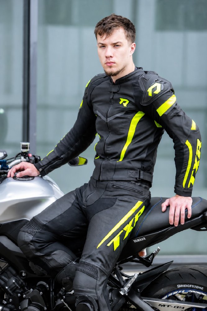 Kombinéza na motorku TXR GP1 černo-fluo-žlutá – foto 15