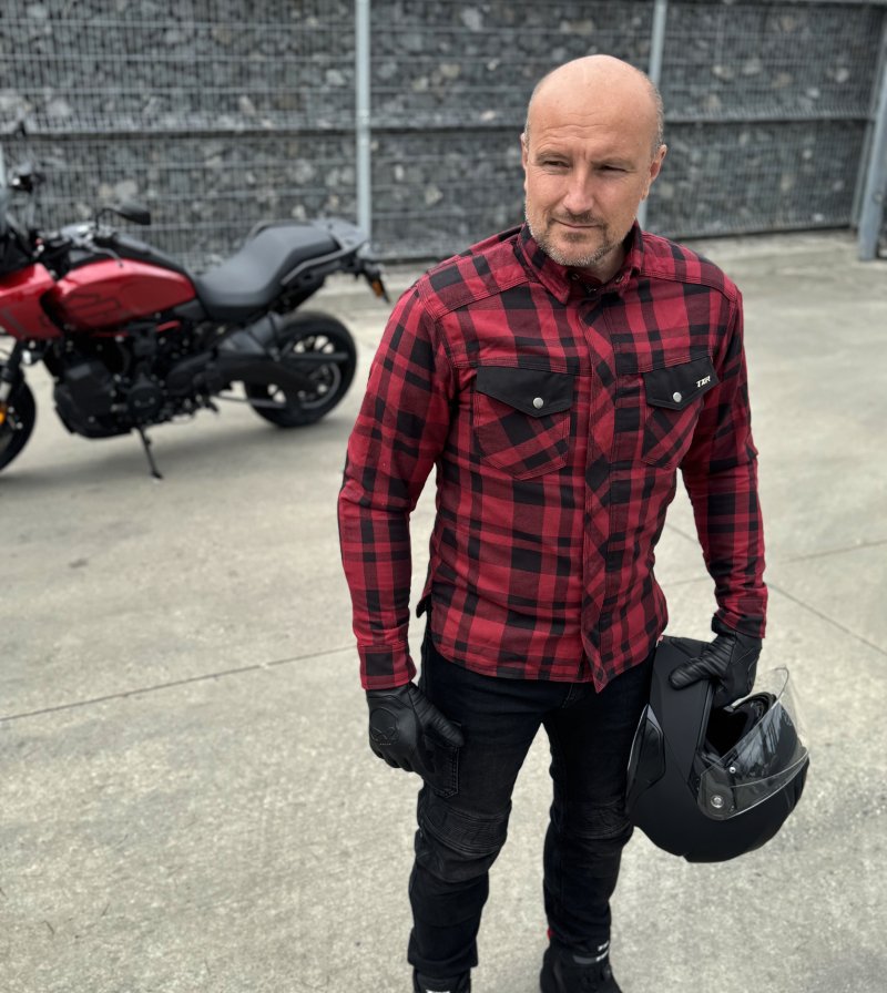 Košile na motorku TXR Dixon červená – foto 3