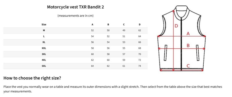 Kožená vesta na motorku TXR Bandit 2 – foto 7