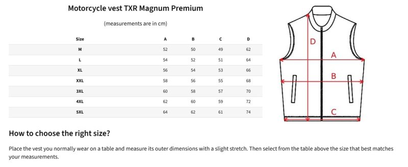 Kožená vesta na motorku TXR Magnum Premium – foto 7