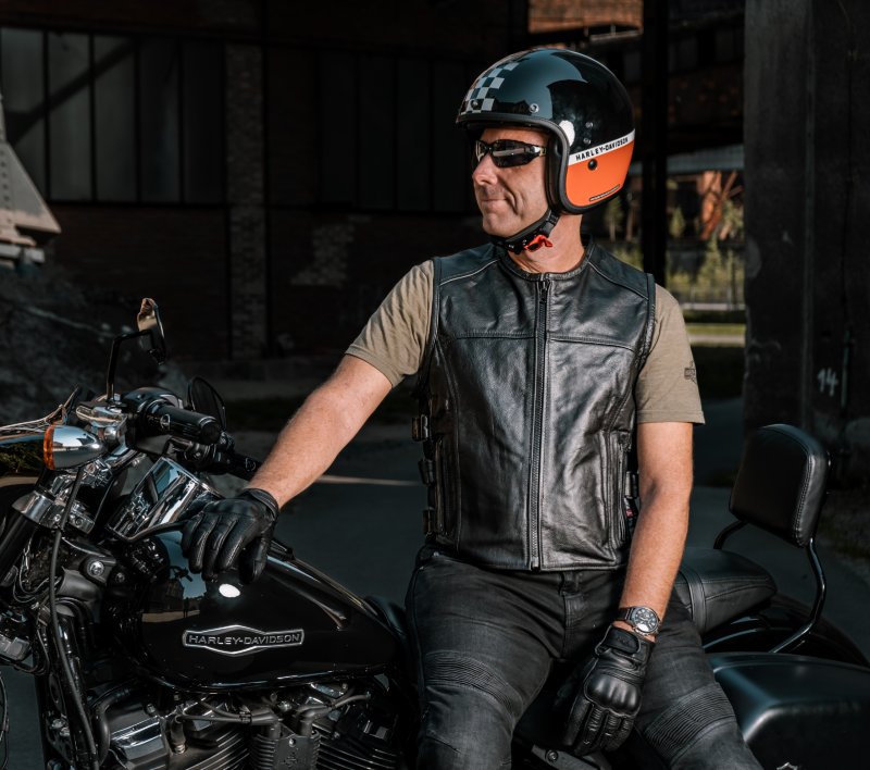 Kožená vesta na motorku TXR Shooter – foto 5
