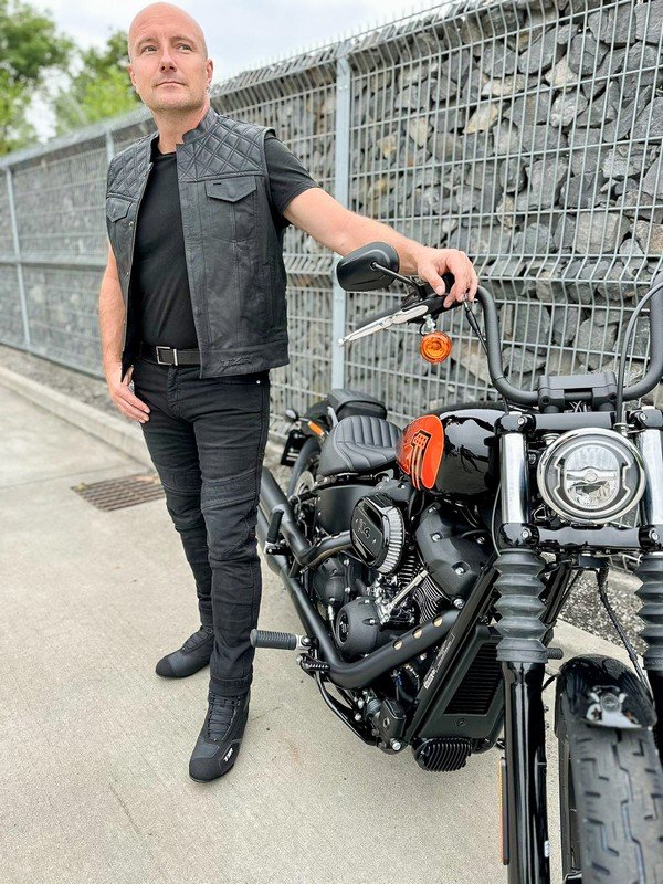 Kožená vesta na motorku TXR Sniper – foto 6