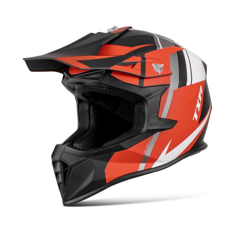 Motokrosová helma TXR Fury černo-šedo-bílo-červená