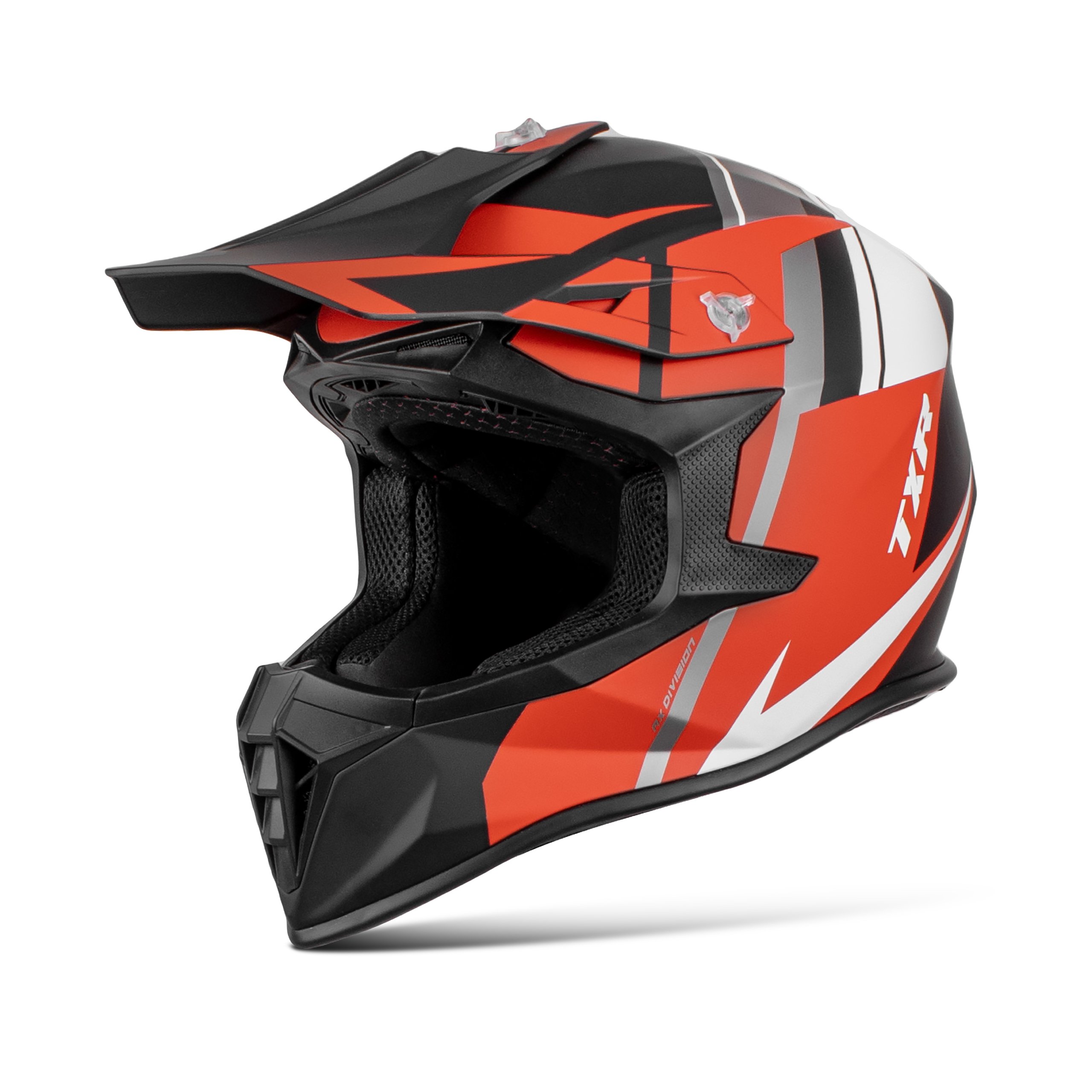 Motokrosová helma TXR Fury černo-šedo-bílo-červená