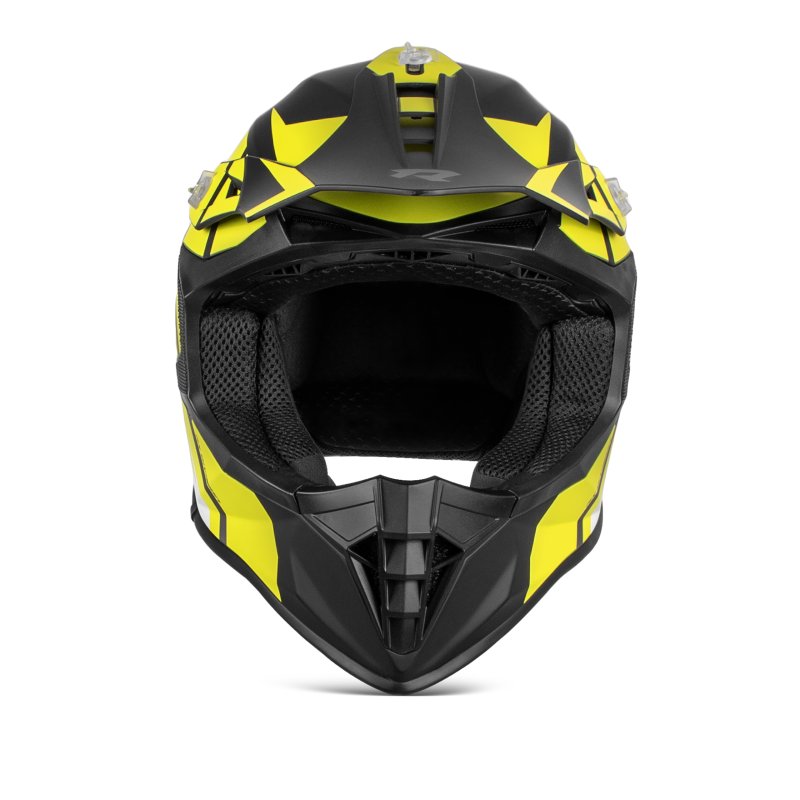 Motokrosová helma TXR Fury černo-šedo-bílo-žlutá – foto 4
