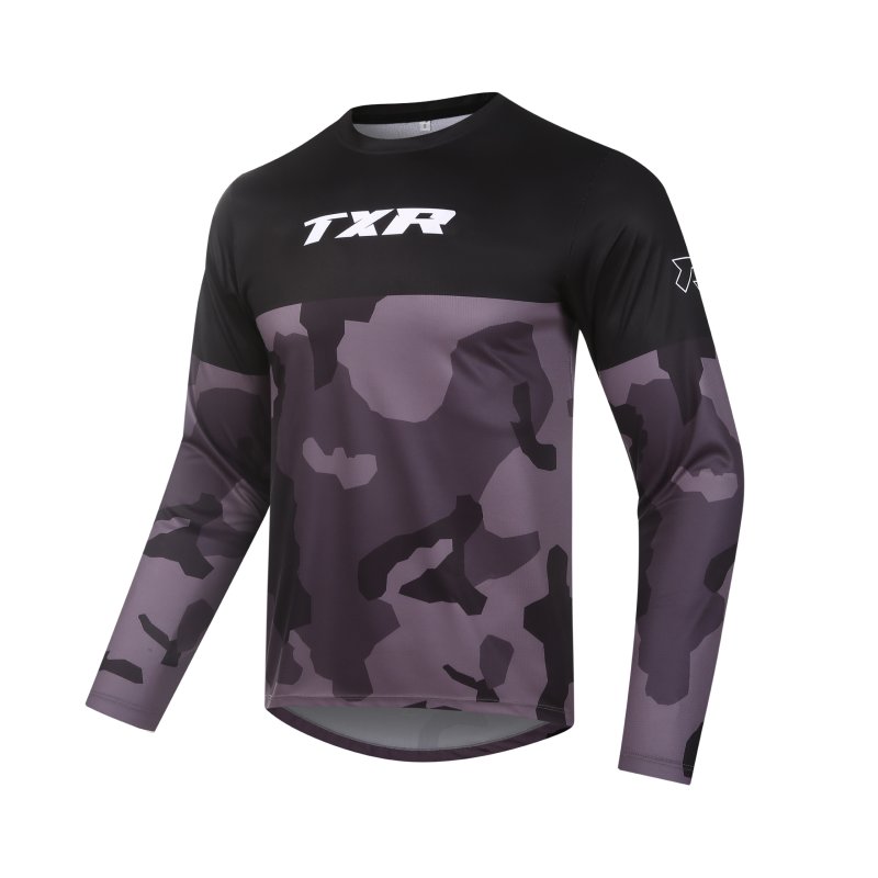 Motokrosový dres TXR Camo šedý