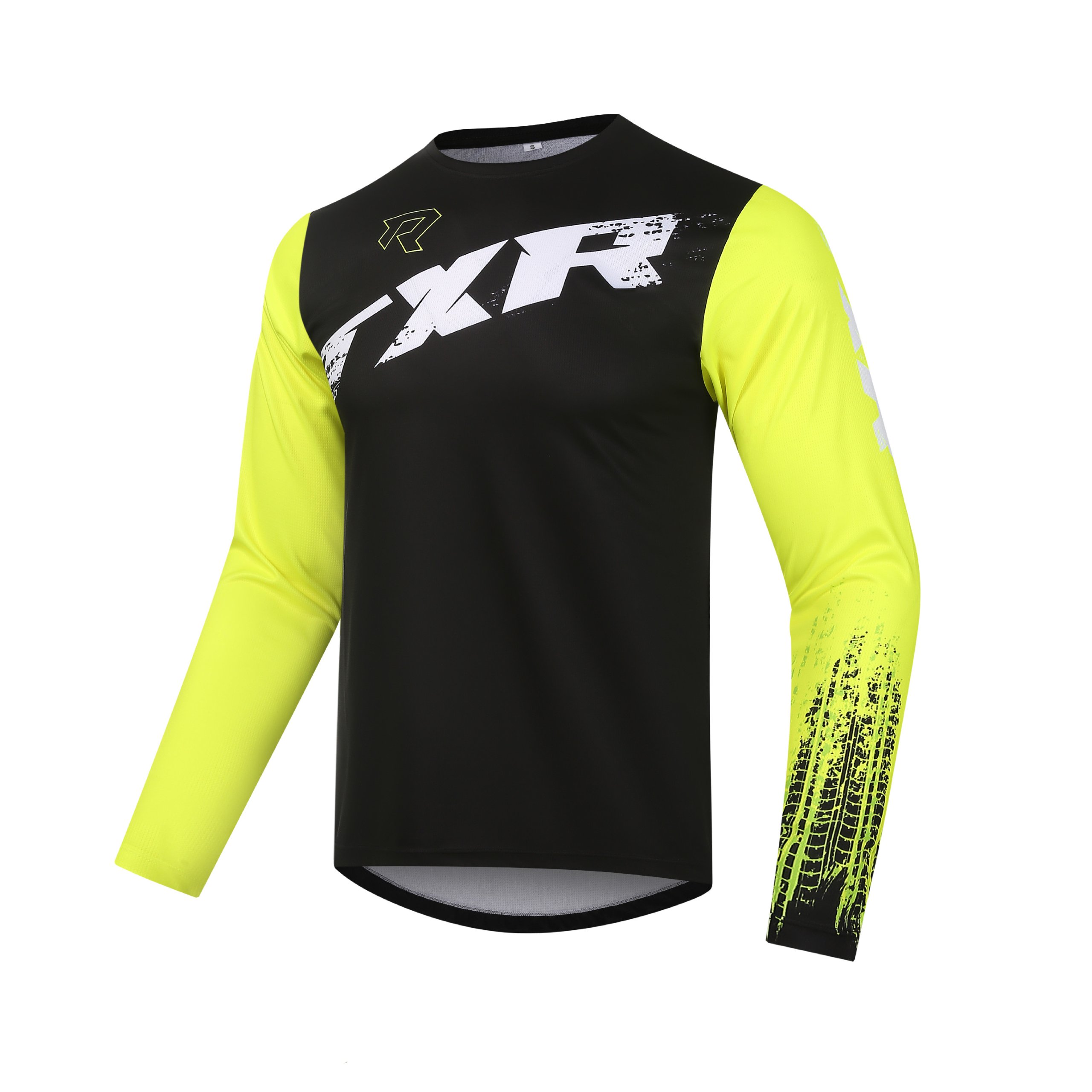 Motokrosový dres TXR Pulse černo-fluo žlutý